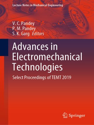 cover image of Advances in Electromechanical Technologies
